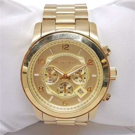 michael kors herrenuhr 8077 einstellen|Michael Kors watch set time.